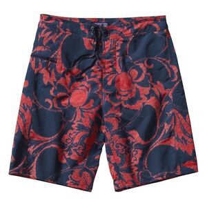 Patagonia Wavefarer Blue & Red Quick Drying Drawstring Board Shorts. Size 34.